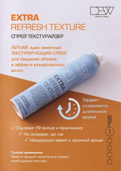 Dew Professional Текстурирующий спрей 15 в 1  для обьема 200мл