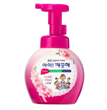 Lion Мыло жидкое пенное для рук цветочный букет Ai kekute Foam handsoap pure pink 250мл