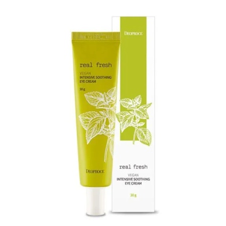 Deoproce Крем для глаз успокаиващий Real Fresh Vegan Intensive Soothing Eye Cream 30мл