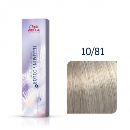 Wella Illumina Color крем-краска для волос 10/81 яркий блонд золотистый жемчужный 60мл