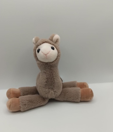 Y&M Брелок мягкая игрушка Лама Альпака коричневая