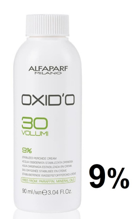 Alfaparf Milano Окислитель (эмульсия, оксигент, оксид) для красителя OXID'O 30vol (9%) 90мл