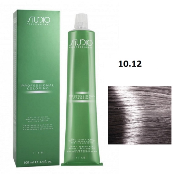 Kapous Professional Studio Крем-краска для волос 10.12 Пепельно-перламутровый платиновый блонд 100мл