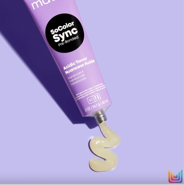 Matrix Color Sync Тонер с кислотным РН для волос 8AG прозрачный нюд 90мл