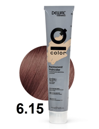 Dewal Cosmetics Крем-краска для волос IQ Color 6/15 темный пепельно-розовый блондин, 90мл