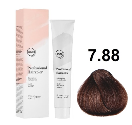 360 Professional Haircolor Крем-краска для волос 7/88 блондин интенсивный шоколадный 100мл