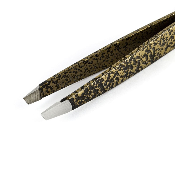 Metzger/Syndicut Пинцет для бровей скошенный PT-361 R/D, леопардовый