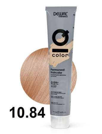 Dewal Cosmetics Крем-краска для волос IQ Color 10/84 экстра светлый медно-бежевый блонд, 90мл