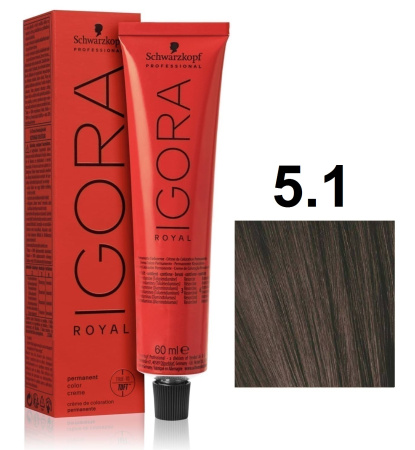 Schwarzkopf Igora Royal Крем-краска для волос 5/1 светло-коричневый сандрэ 60мл