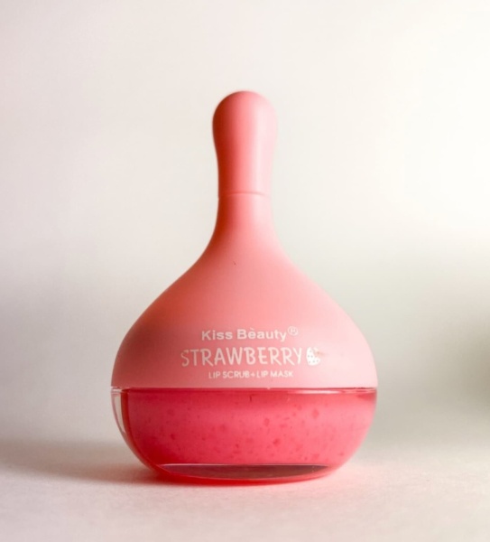 KISS Beauty Скраб-маска для губ с экстрактом клубники Strawberry Lip Scrub+Lip Mask 7,5гр+4гр