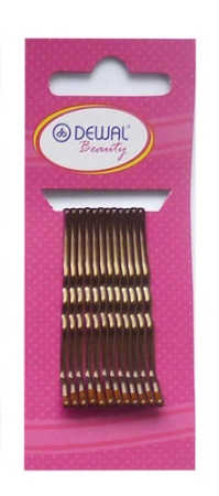 Невидимки Dewal Beauty волна 50 мм (12 шт) бронзовые