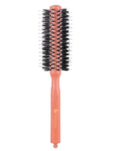 Брашинг HairWay Style деревяная, щетина натуральная нейлон штифт 20/52мм 12 рядов