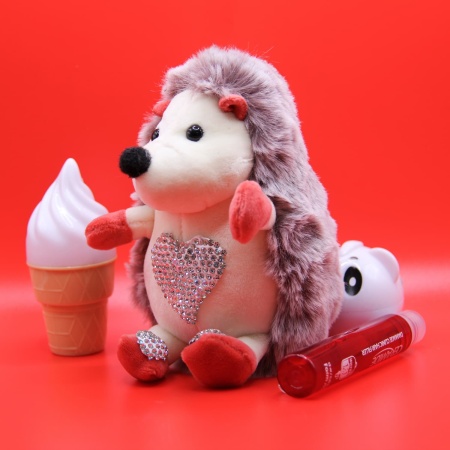 Y&M Брелок мягкая игрушка Ежик фиолетовый