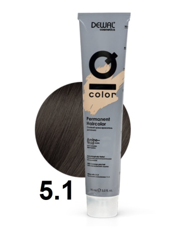 Dewal Cosmetics Крем-краска для волос IQ Color 5/1 интенсивный светлый брюнет, 90мл
