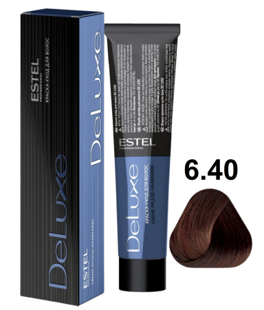 Estel Professional De Luxe Крем-краска для волос 6/40 темно-русый медный 60мл