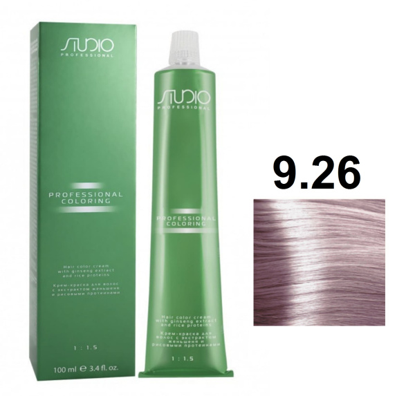 Kapous Professional Studio Крем-краска для волос 9.26 очень светлый розовый блонд, 100мл