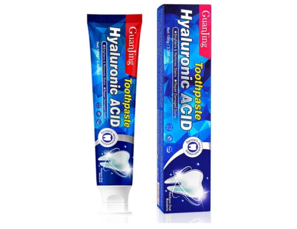 BioAqua зубная паста для деликатного отбеливания зубов с гиалуроновой кислотой Hyaluronic Acid 100гр