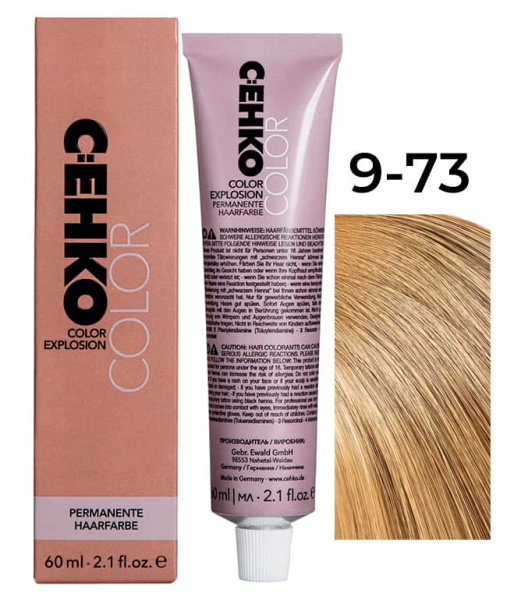 CEHKO Color Explosion крем-краска для волос 9/73 очень светлый блондин коричнево-золотистый 60мл