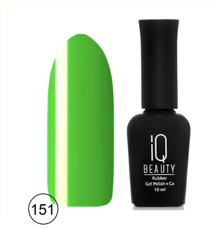 IQ Beauty Гель-лак для ногтей каучуковый №151, Metagreen 10мл