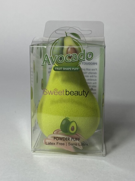 Спонжик для макияжа авокадо Beauty Blender 1шт