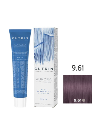 Cutrin Aurora Demi крем-краска для волос 9/61 Восхитительная сирень 60мл