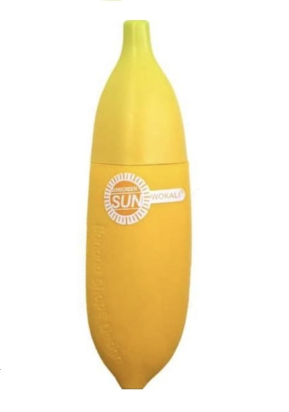 Fruit of the Wokali Крем солнцезащитный с экстрактом банана Banana Mild Sun Block SPF90+ PA+++ 80 мл