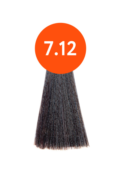 Ollin N-JOY крем-краска для волос 7/12 русый пепельно-фиолетовый 100мл