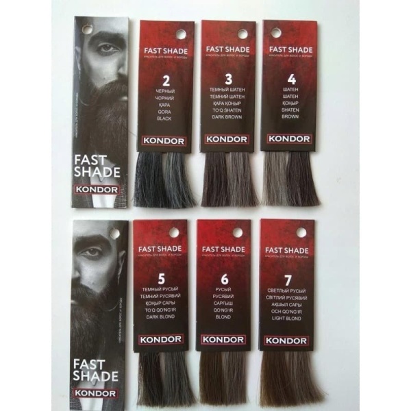 Kondor Fast Shade крем-краска для волос и бороды 3/0 тёмный шатен 60мл