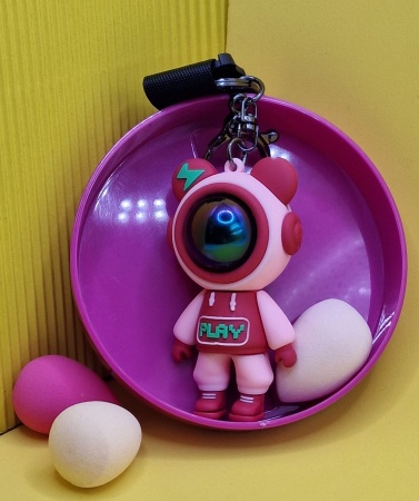 Y&M Брелок Космонавт Play розовый (Mask)