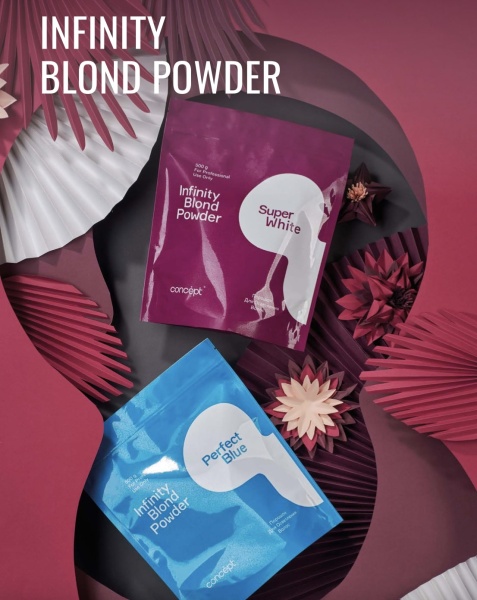 Concept Infinity Blond Порошок для осветления волос Perfect Blue Lightening Powder 500г