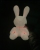 Игрушка интерьерная заяц Светящийся средний нежно-розовый