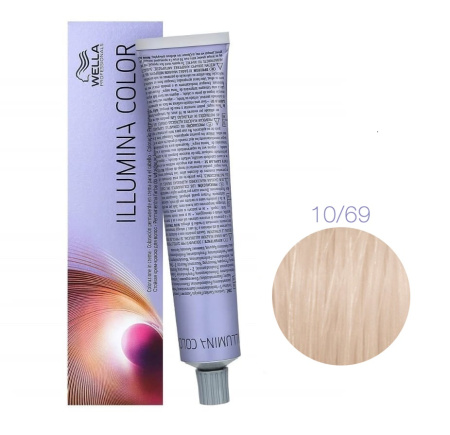 Wella Illumina Color крем-краска для волос 10/69 яркий блонд фиолетовый 60мл