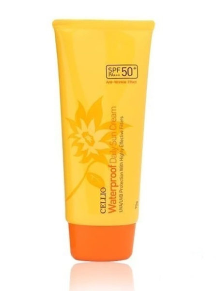 Cellio Cолнцезащитный крем водостойкий Waterproof Daily Sun Cream SPF50+ 70гр
