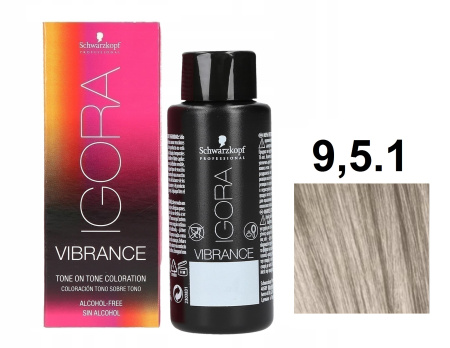 Schwarzkopf Igora Vibrance Краситель для волос 9,5/1 светлый блондин пастельный сандрэ 60мл