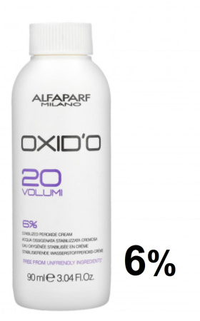 Alfaparf Milano Окислитель (эмульсия, оксигент, оксид) для красителя OXID'O 20vol (6%) 90мл