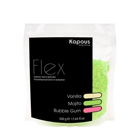 Kapous Полимерный воск в гранулах для депиляции с ароматом Мохито Flexible 500гр
