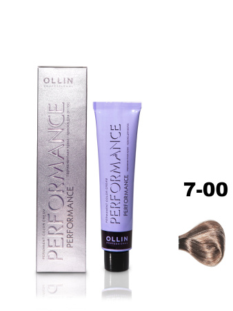 Ollin Performance крем-краска для волос 7/00 русый глубокий 60мл