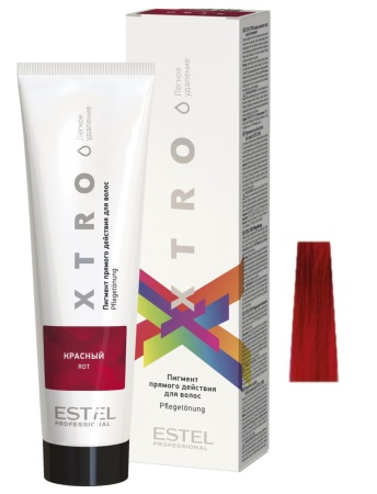 Estel Professional XTRO Пигмент прямого действия для волос Красный 100мл