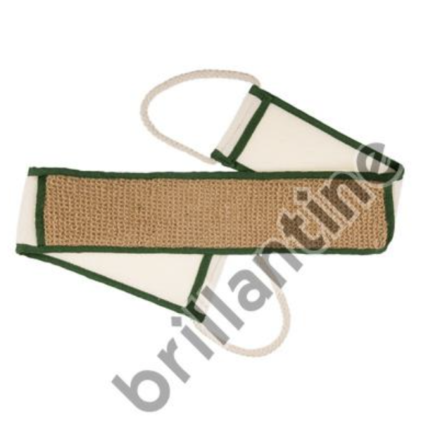 Мочалка для тела из Рами с ручками Brillantine 8*80см, коричневый