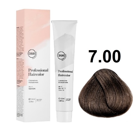 360 Professional Haircolor Крем-краска для волос 7/00 блондин интенсивный 100мл