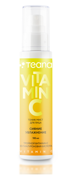 Teana Тоник-мист д/лица увлажняющий с витамином C, Teana 100 мл