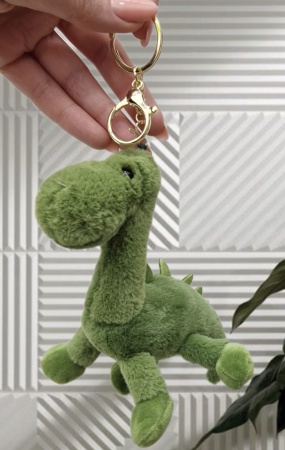 Брелок мягкая игрушка Динозавр, салатовый