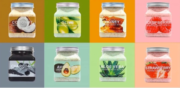 Wokali Скраб для тела Авакадо Avocado Sherbet Body Scrub 500мл