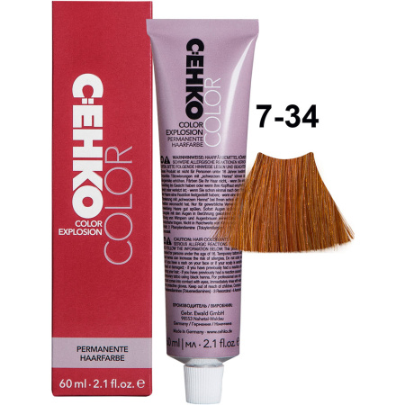 CEHKO Color Explosion крем-краска для волос 7/34 средне-золотистый медный блондин 60мл