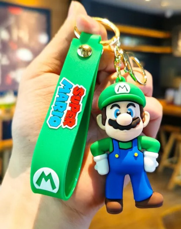 Y&M Брелок Супер Марио/ Марио зеленая рубашка (Mario)