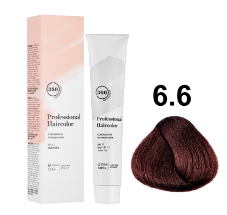 360 Professional Haircolor Крем-краска для волос 6/6 темный красный блондин 100мл