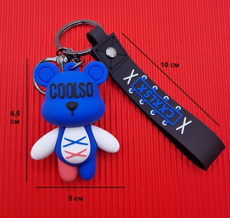 Брелок Мишка Coolso синий