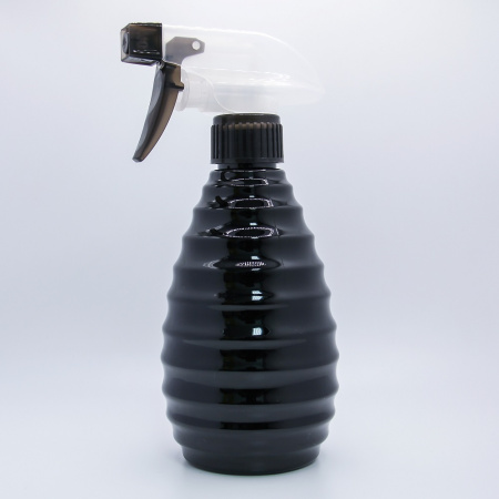 Распылитель для волос парикмахерский пластиковый (пульверизатор для воды) 400мл, черный