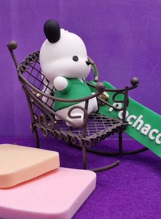 Брелок Медведь в зеленой с мороженым (Pochacco)