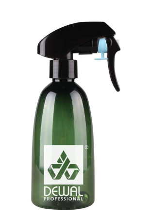 DEWAL Распылитель для волос парикмахерский пластиковый (пульверизатор для воды) с металлическим шариком внутри, зеленый 250мл
